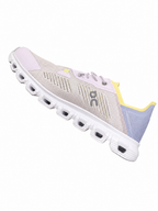 ON Cloud 6 Coast Damen Sneaker Weiß Rosa Gelb Hellblau