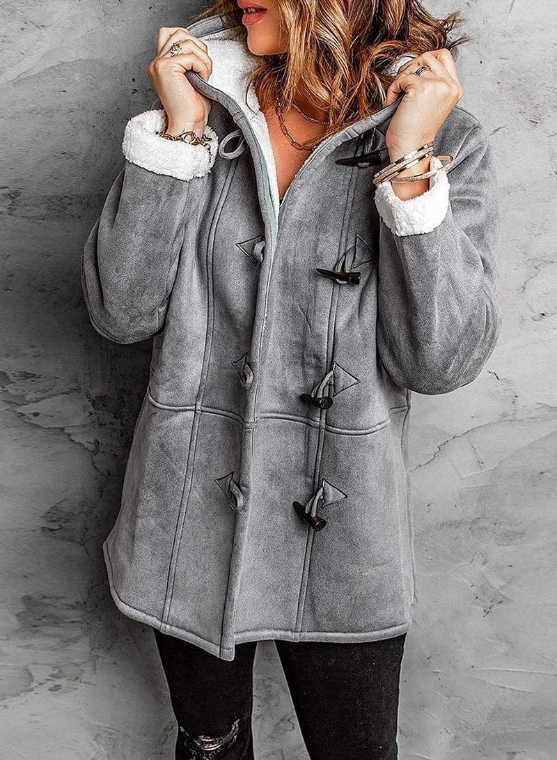 Marke Damen Wintermantel mit Fleece und Knebelverschluss — Image 5