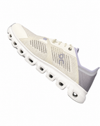 ON Cloud 6 Coast Damen Sneaker Creme Weiß Hellgrau