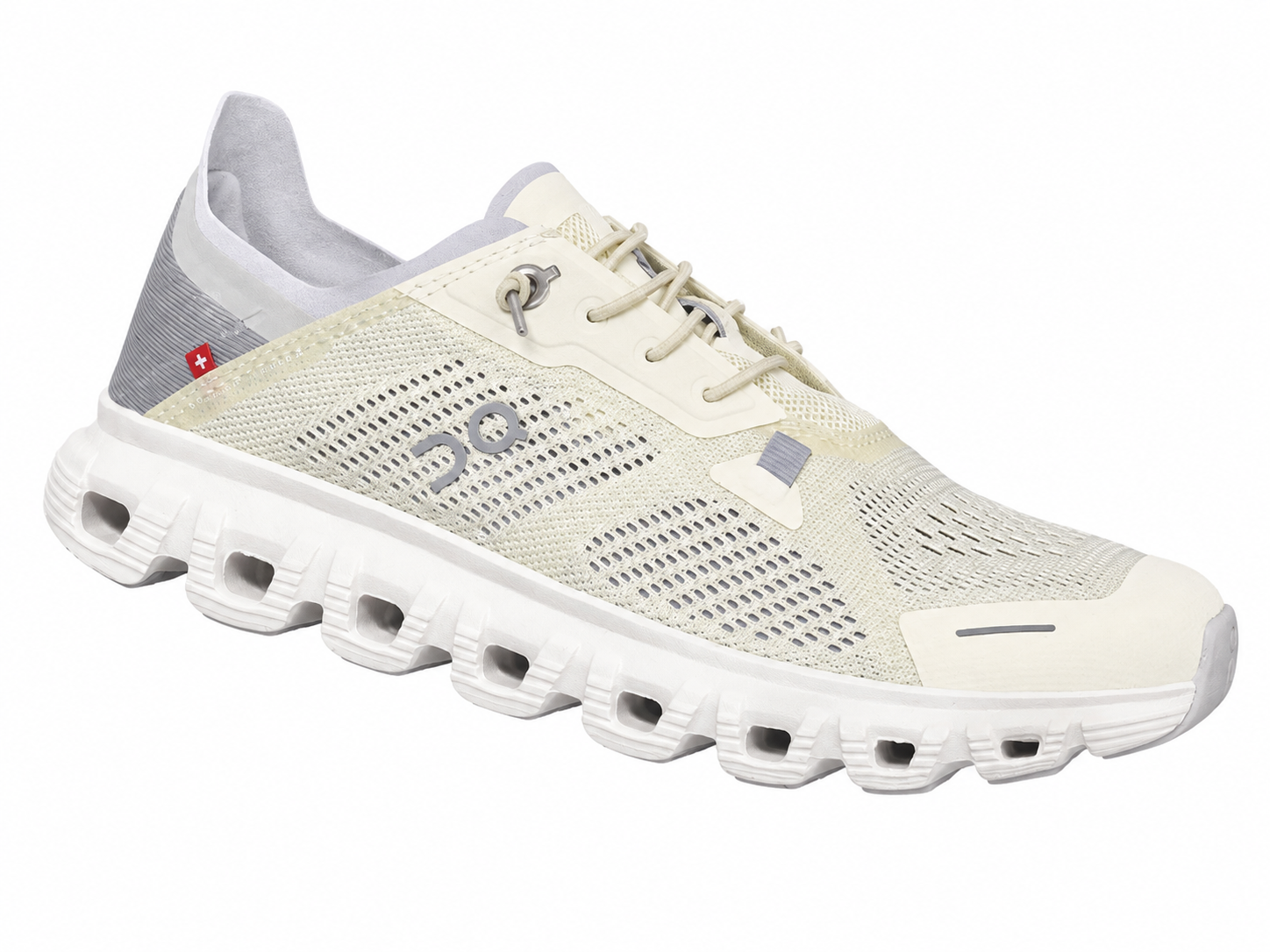 ON Cloud 6 Coast Damen Sneaker Creme Weiß Hellgrau