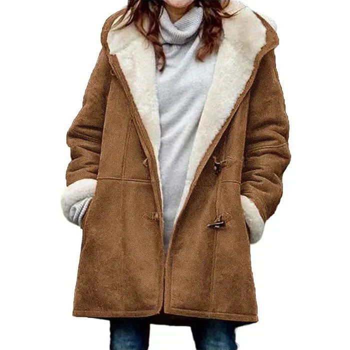 Marke Damen Wintermantel mit Fleece und Knebelverschluss — Image 7