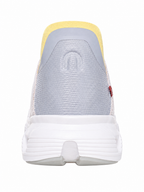 ON Cloud 6 Coast Damen Sneaker Weiß Rosa Gelb Hellblau