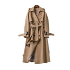Marke Damen Trenchcoat Klassischer Stil, Wasserabweisend, mit Gürtel — Main Image