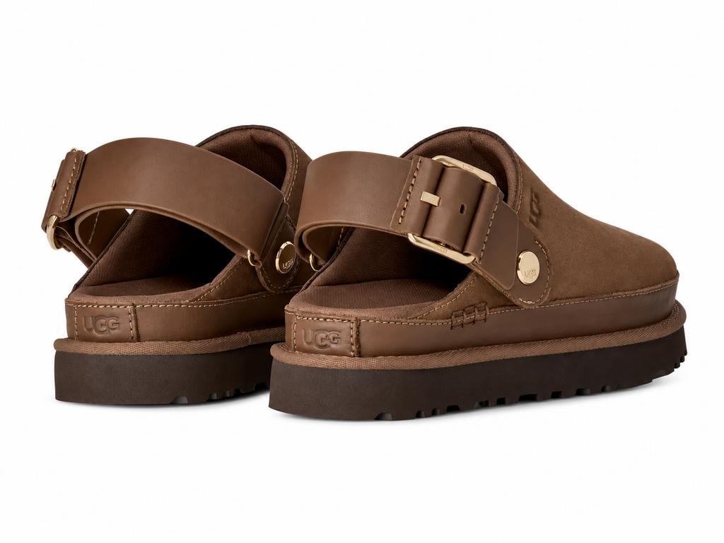 UGG Goldenstar Villa Clog Dark Chestnut Damen