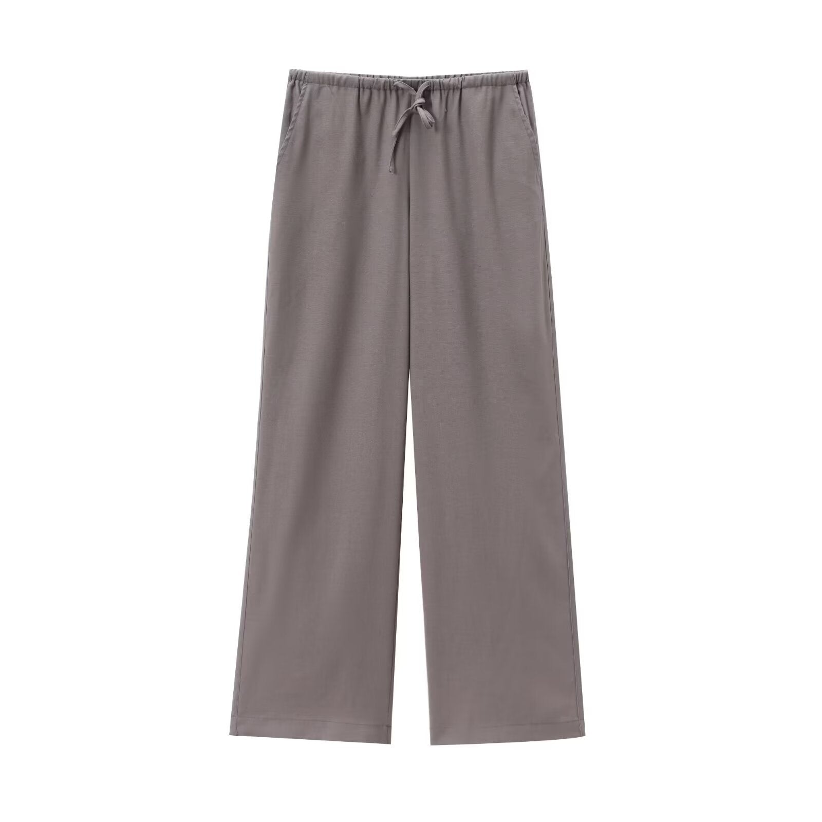 Marke Damen Lounge-Anzug aus Leinen mit Gürtel, Beige — Image 12