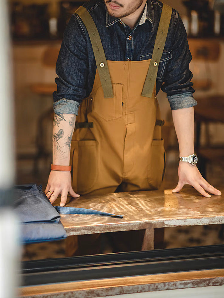 Milo Herren Overall | Baumwollmischung, Retro-Stil, Bequem