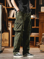 Avery Herren Cargo-Hose | 97% Baumwolle, Vintage Camouflage, Robuste