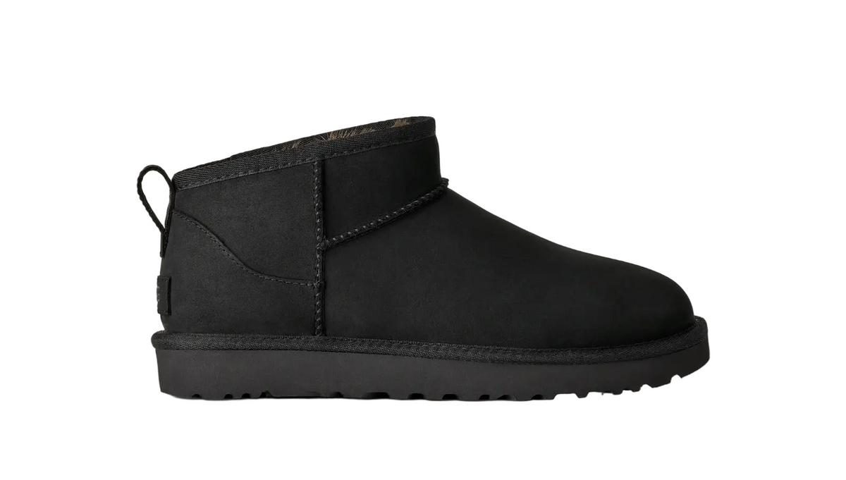 UGG Classic Ultra Mini Nubuck Black Damen