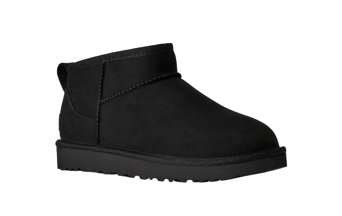 UGG Classic Ultra Mini Nubuck Black Damen