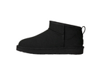 UGG Classic Ultra Mini Nubuck Black Damen