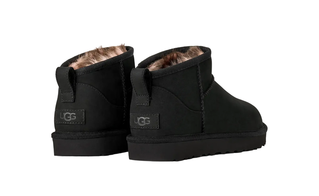 UGG Classic Ultra Mini Nubuck Black Damen