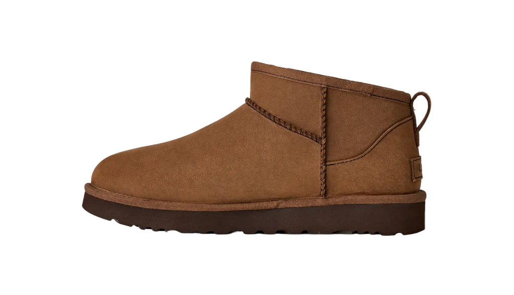 UGG Classic Ultra Mini Nubuck Dark Chestnut Damen