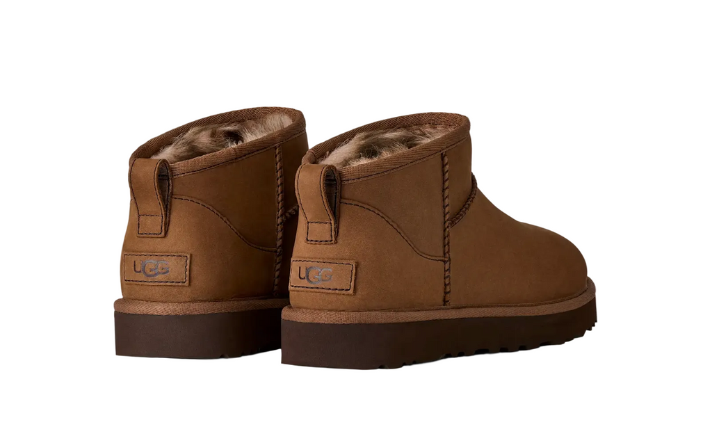 UGG Classic Ultra Mini Nubuck Dark Chestnut Damen