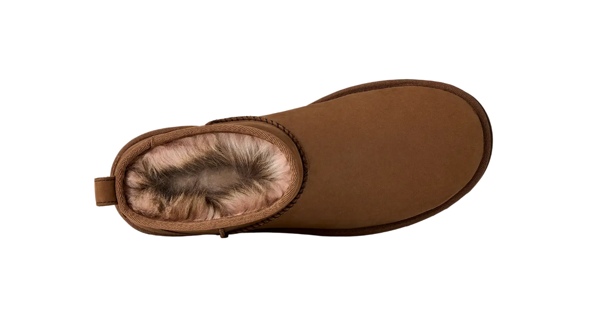 UGG Classic Ultra Mini Nubuck Dark Chestnut Damen
