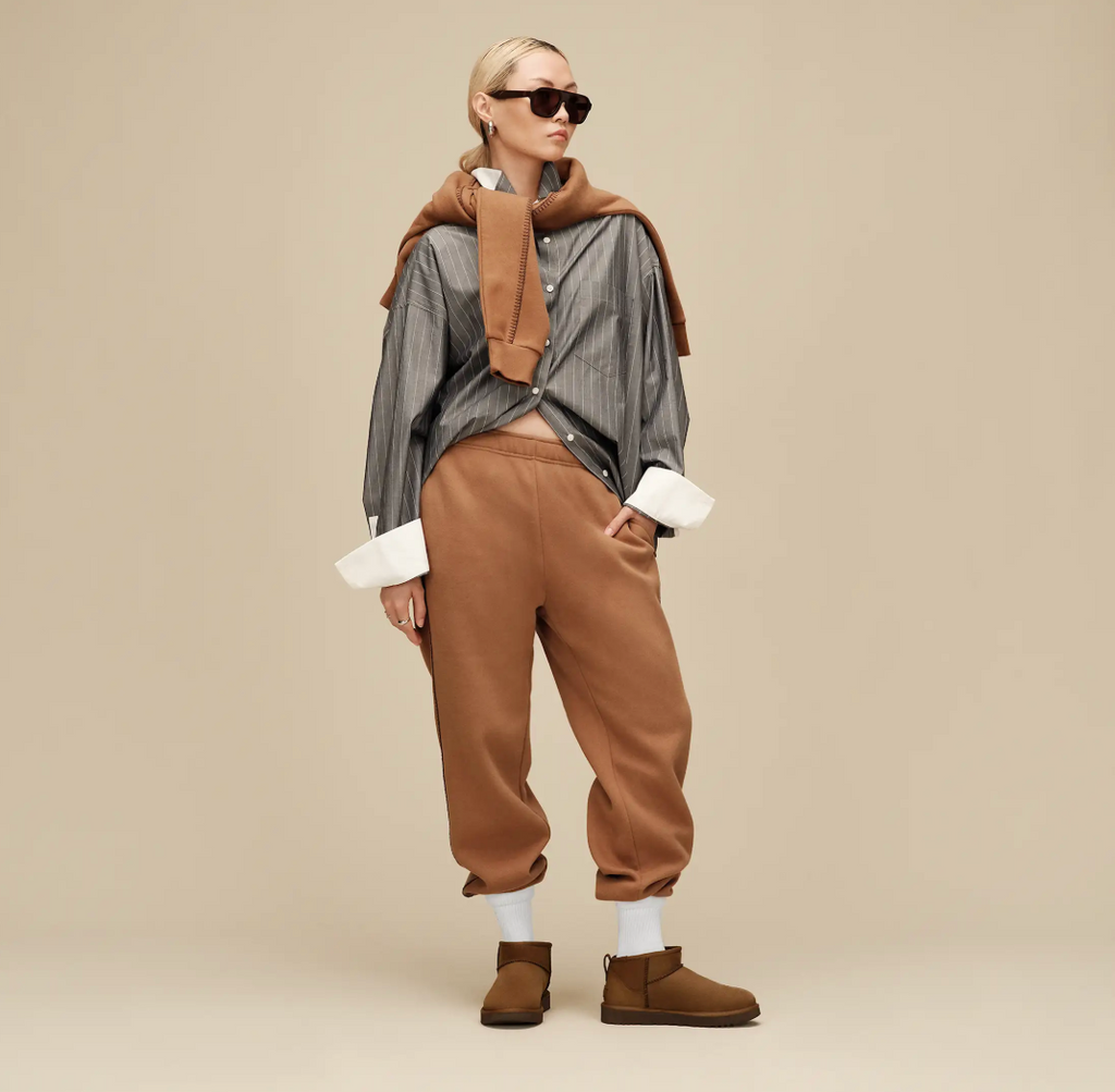 UGG Classic Ultra Mini Nubuck Dark Chestnut Damen