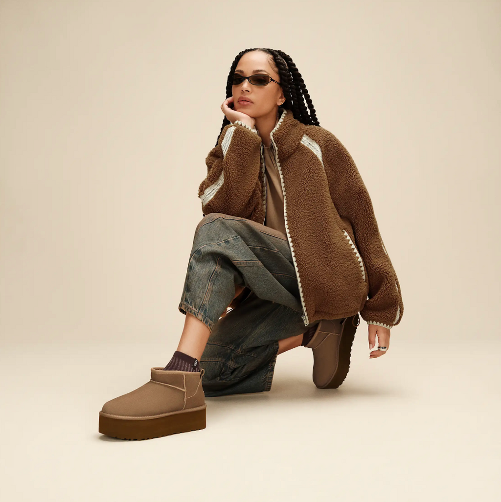 UGG Classic Ultra Mini Platform Light Bronze Damen