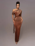 Marke Abendkleid Asymmetrisch Korsett Design — Main Image