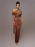 Marke Abendkleid Asymmetrisch Korsett Design — Main Image