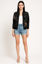 Marke Damen Bomberjacke mit vielseitigen Mustern, leicht und stilvoll — Image 8