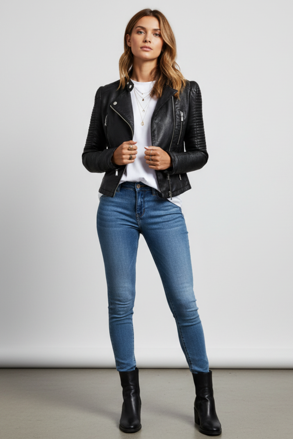 Elegante Lederjacke für Damen