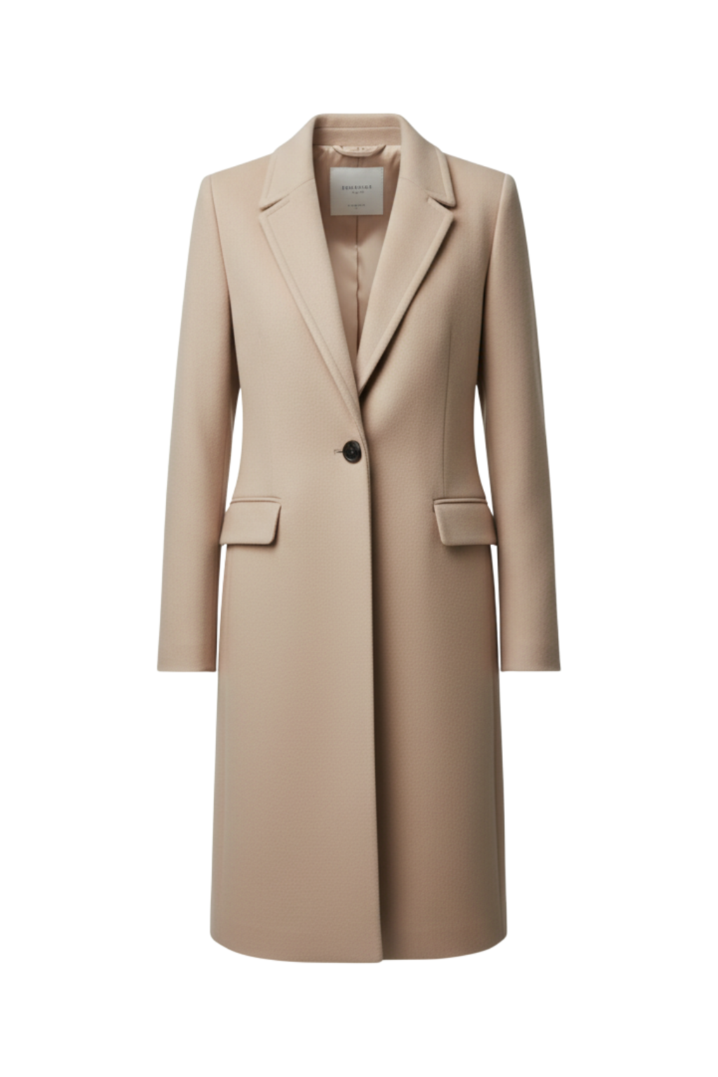 Marke Damen-Wollmantel Klassischer Schnitt, Zeitloses Design — Image 4