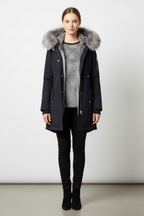 Marke Damen Winterparka mit Kunstfellkapuze, warm gefüttert — Image 4