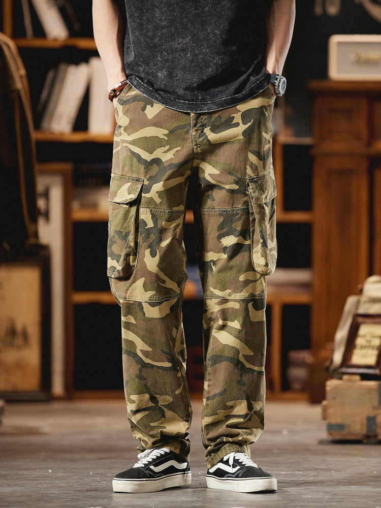 Avery Herren Cargo-Hose | 97% Baumwolle, Vintage Camouflage, Robuste — Image 2