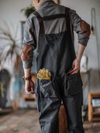 Benny Herren Latzhose | Robuste Canvas Arbeitskleidung, Schmaler Schnitt, Praktisch — Image 8