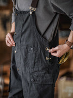 Benny Herren Latzhose | Robuste Canvas Arbeitskleidung, Schmaler Schnitt, Praktisch — Image 9