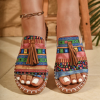 Boho Sandals Damen Bunte Riemen — Image 3