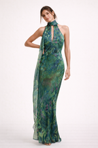 Brand Evening Dress in Green — Main Image