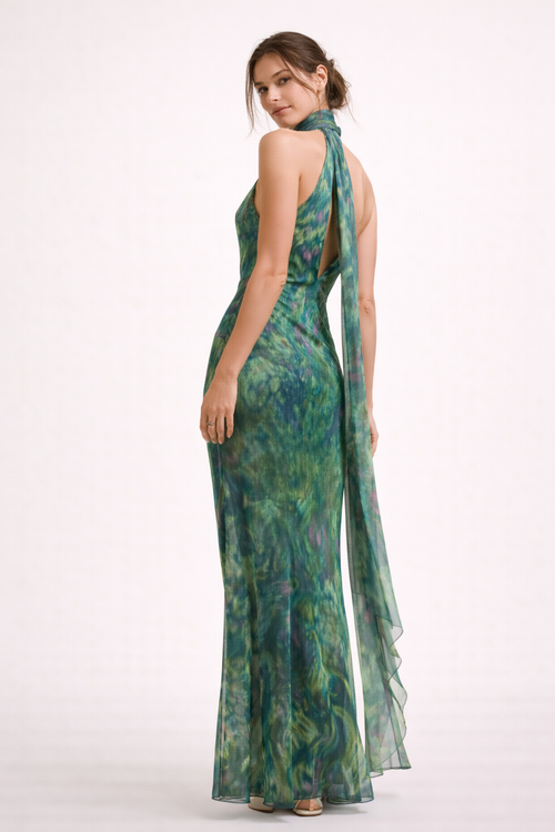 Brand Evening Dress in Green — Image 2