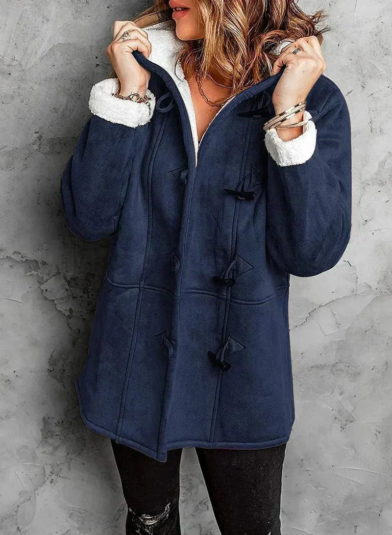 Marke Damen Wintermantel mit Fleece und Knebelverschluss — Image 8