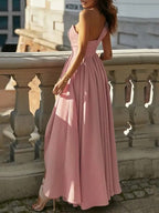 Abendkleid Elegant Asymmetrisch Ärmellos Sommer Damen Hochzeit Party