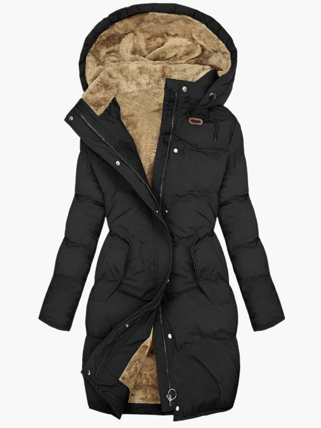 Marke Damen Wintermantel Kapuze, warm gefüttert, winddicht — Image 2