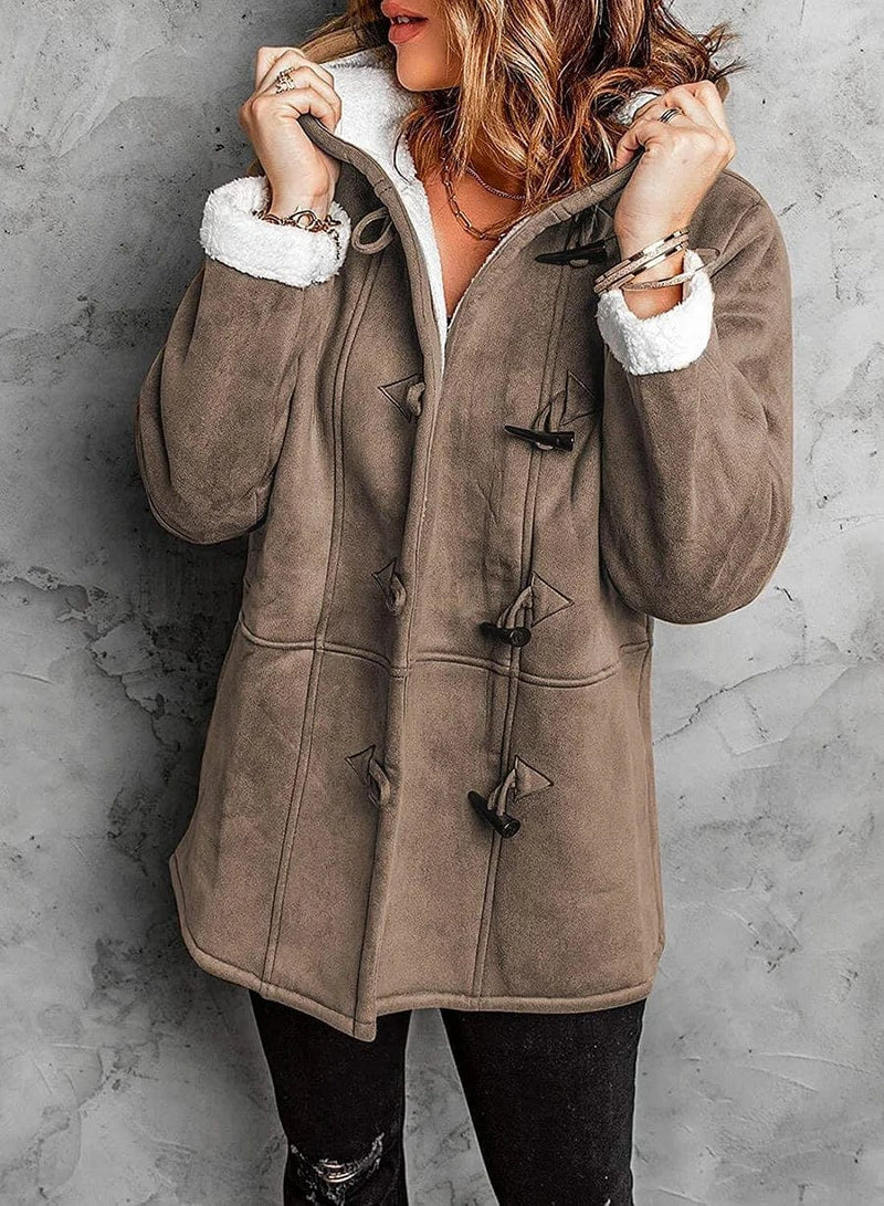 Marke Damen Wintermantel mit Fleece und Knebelverschluss — Image 10