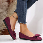 Elegante Damen Ballerinas mit Schleife in Khaki — Image 7