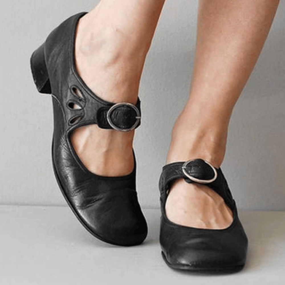 Elegante Damen Mary Jane Schuhe in Lederoptik — Image 2