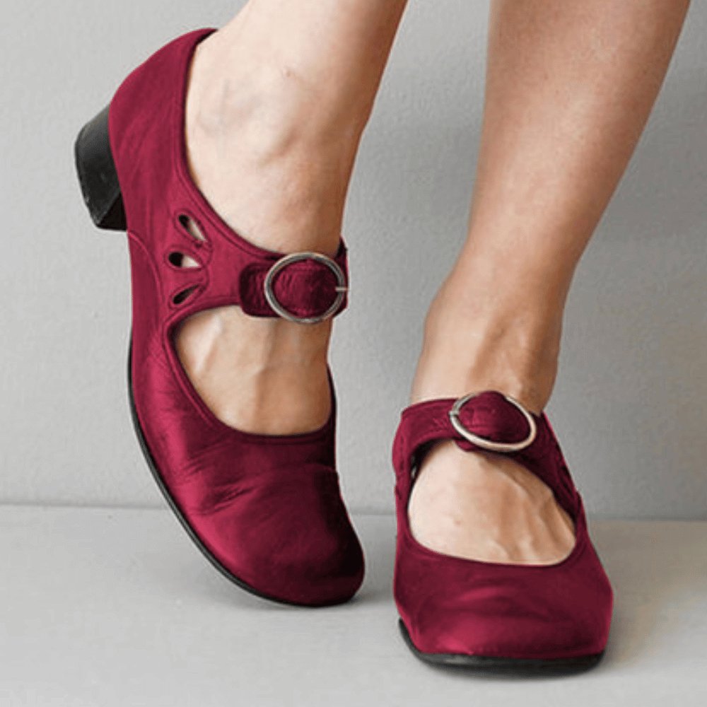 Elegante Damen Mary Jane Schuhe in Lederoptik — Image 3