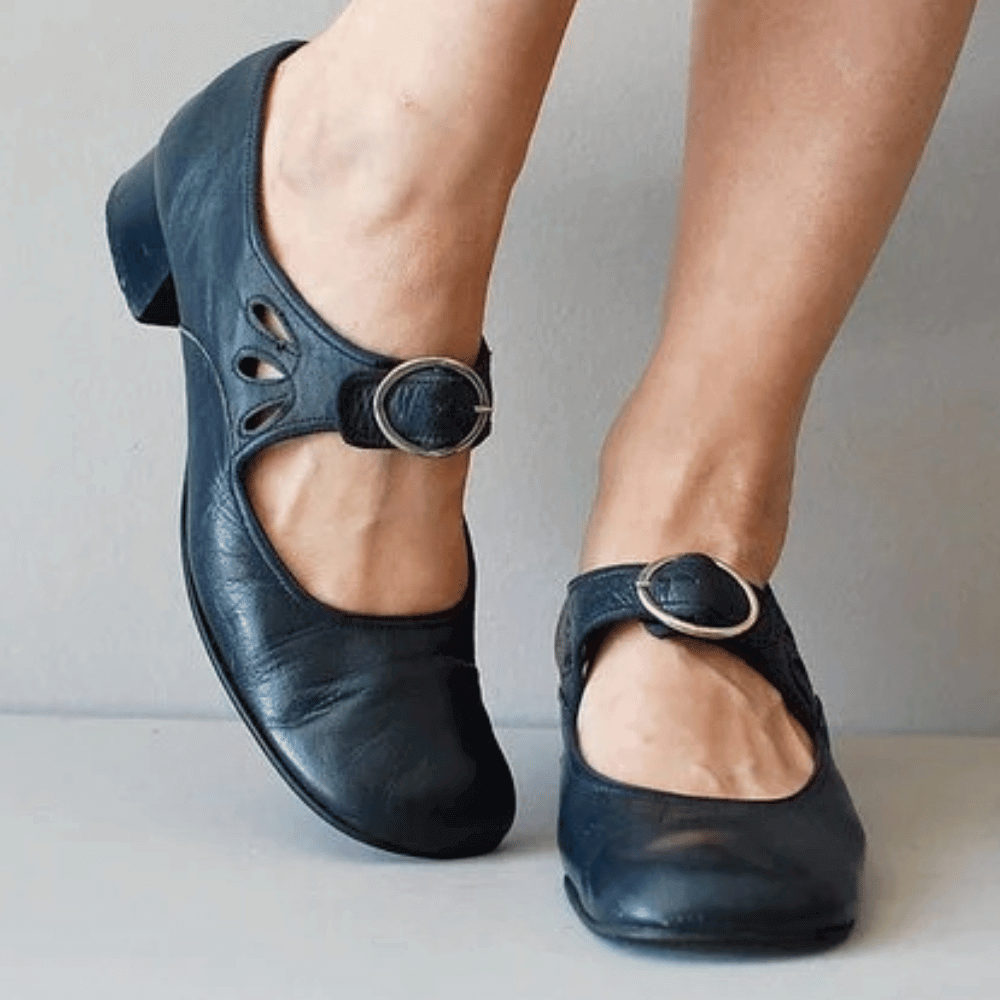 Elegante Damen Mary Jane Schuhe in Lederoptik — Image 4