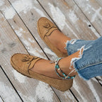 Elegante Damen Mokassins aus Wildleder in Blau — Image 12