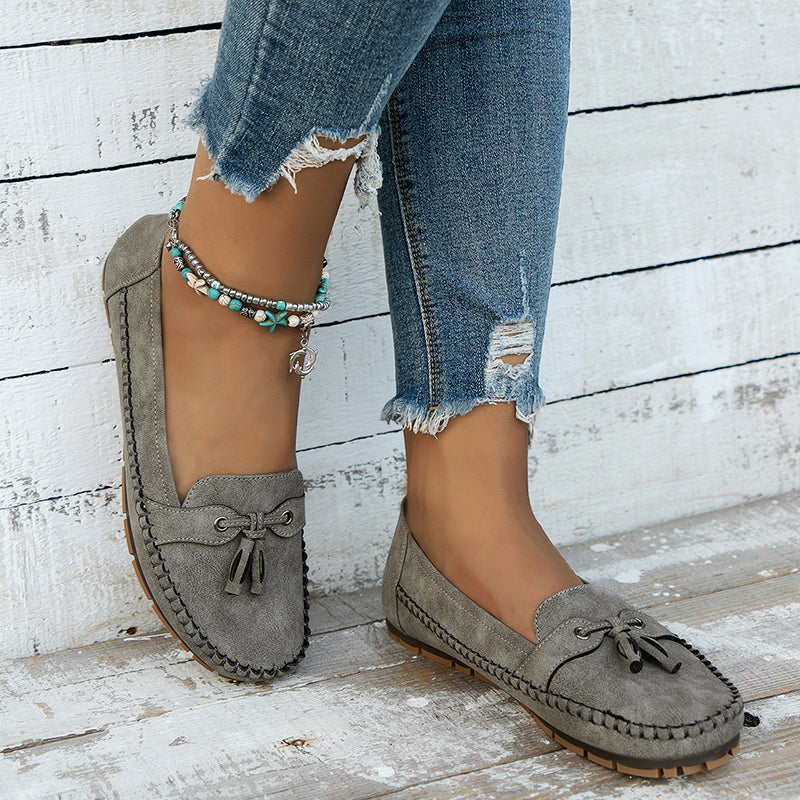 Elegante Damen Mokassins aus Wildleder in Blau — Image 14