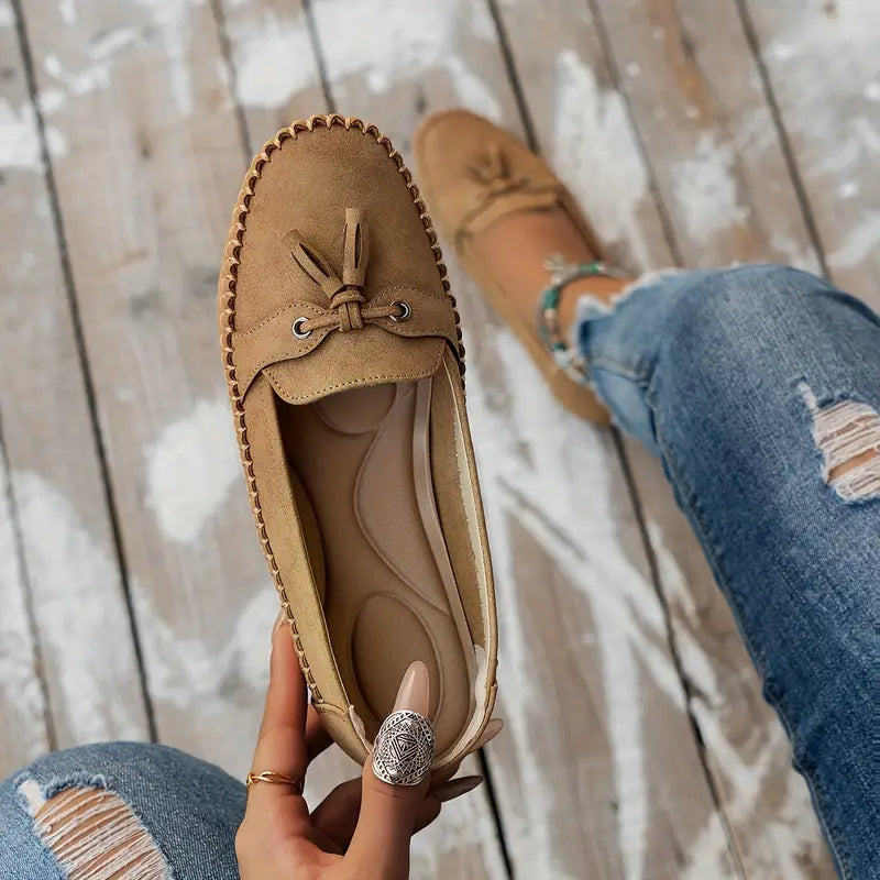 Elegante Damen Mokassins aus Wildleder in Blau — Image 16