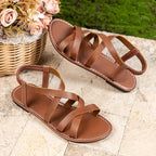 Elegante Damen Sandalen aus Kunstleder in Weiß, Schwarz und Braun — Image 13