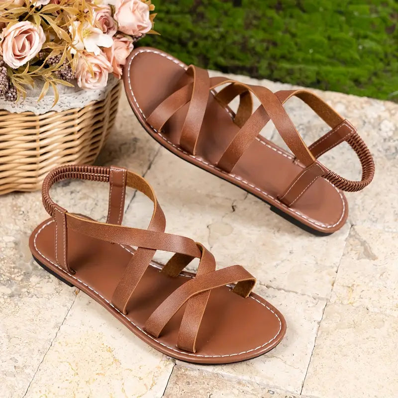 Elegante Damen Sandalen aus Kunstleder in Weiß, Schwarz und Braun — Image 13
