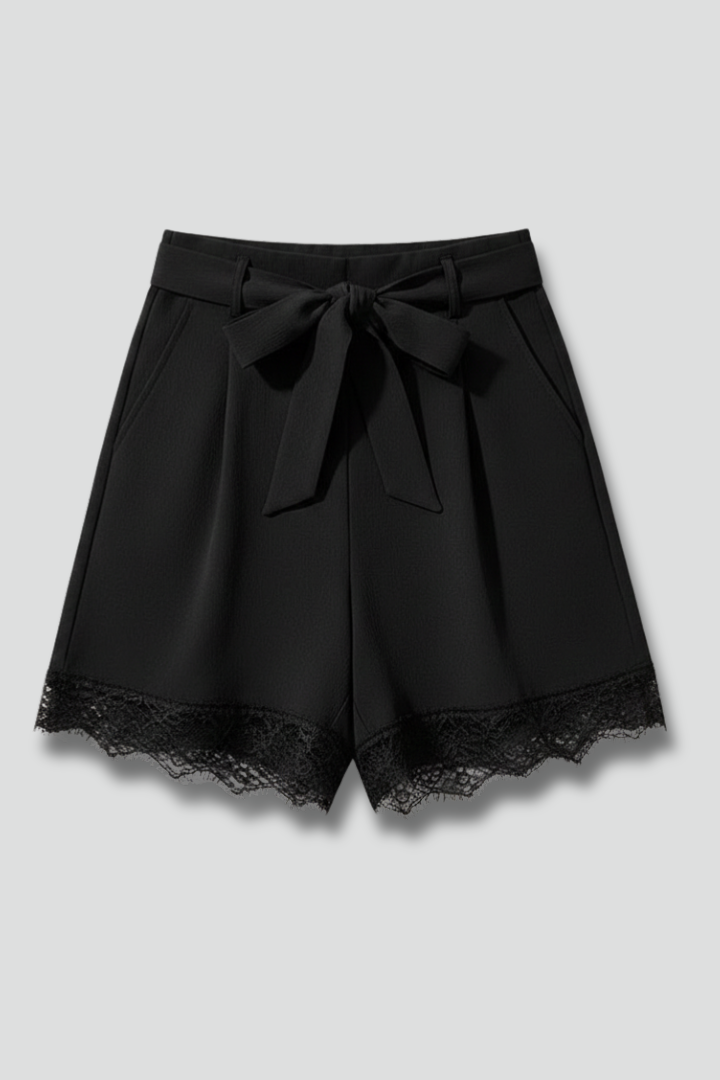 Elegante Damen Shorts in Schwarz — Main Image