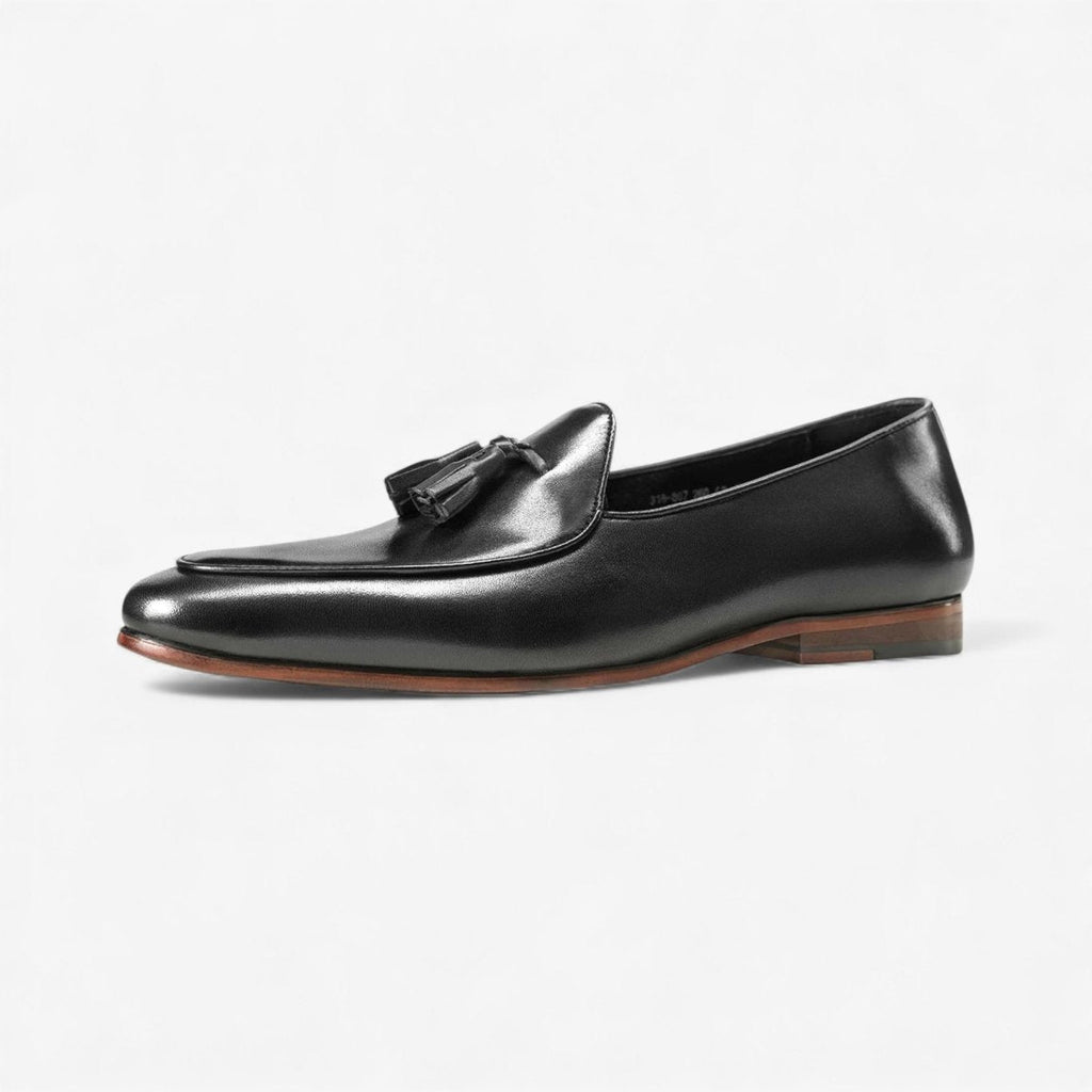 Elegante Jesolice Herren Leder Quasten Slipper – Klassische Slip-On Dress Schuhe für formelle und legere Anlässe — Main Image