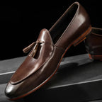 Elegante Jesolice Herren Leder Quasten Slipper – Klassische Slip-On Dress Schuhe für formelle und legere Anlässe — Image 2