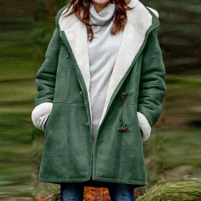 Marke Damen Wintermantel mit Fleece und Knebelverschluss — Image 6