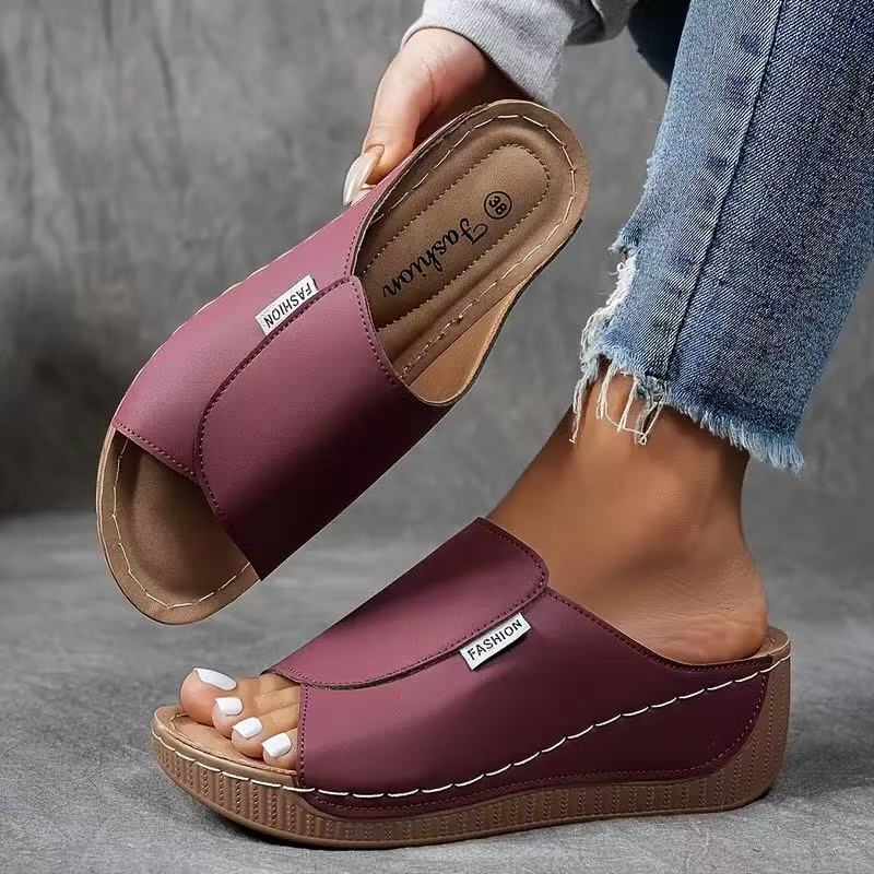 Fashion Damen Sandalen in Beige, Braun, Schwarz, Rot, Blau — Image 5